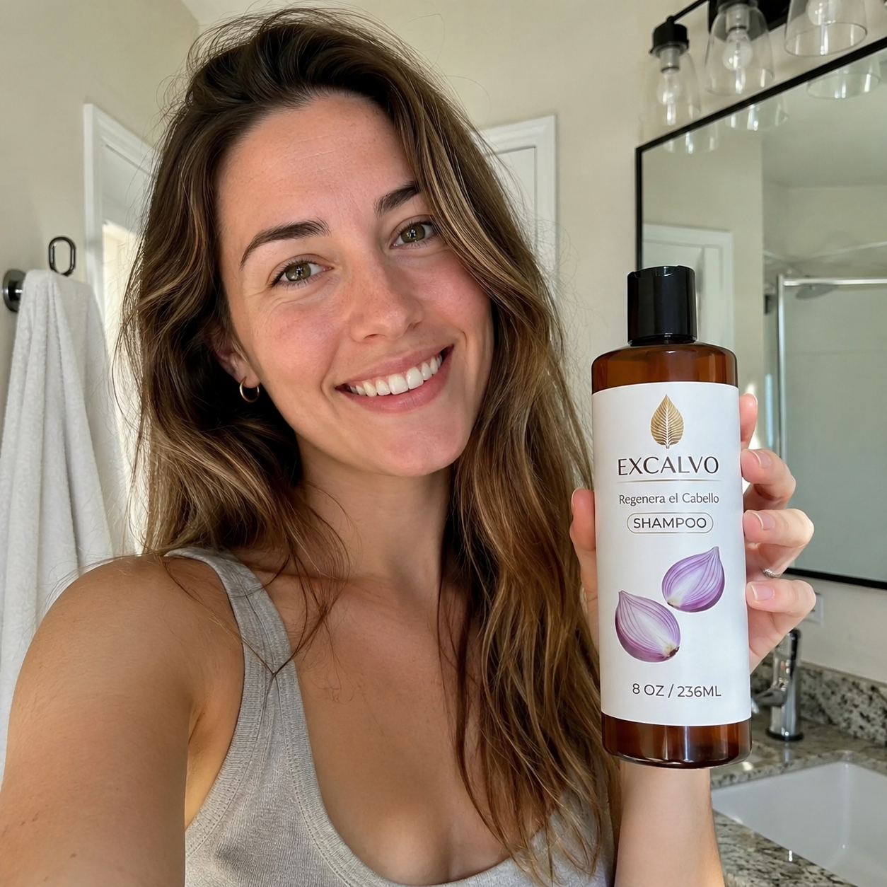 Shampoo Excalvo Regenera el Cabello