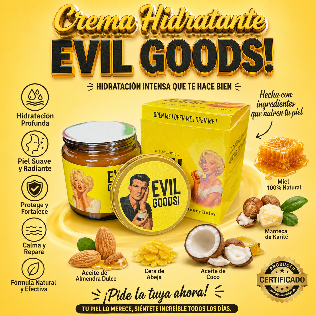 Crema Hidratante Evil Goods