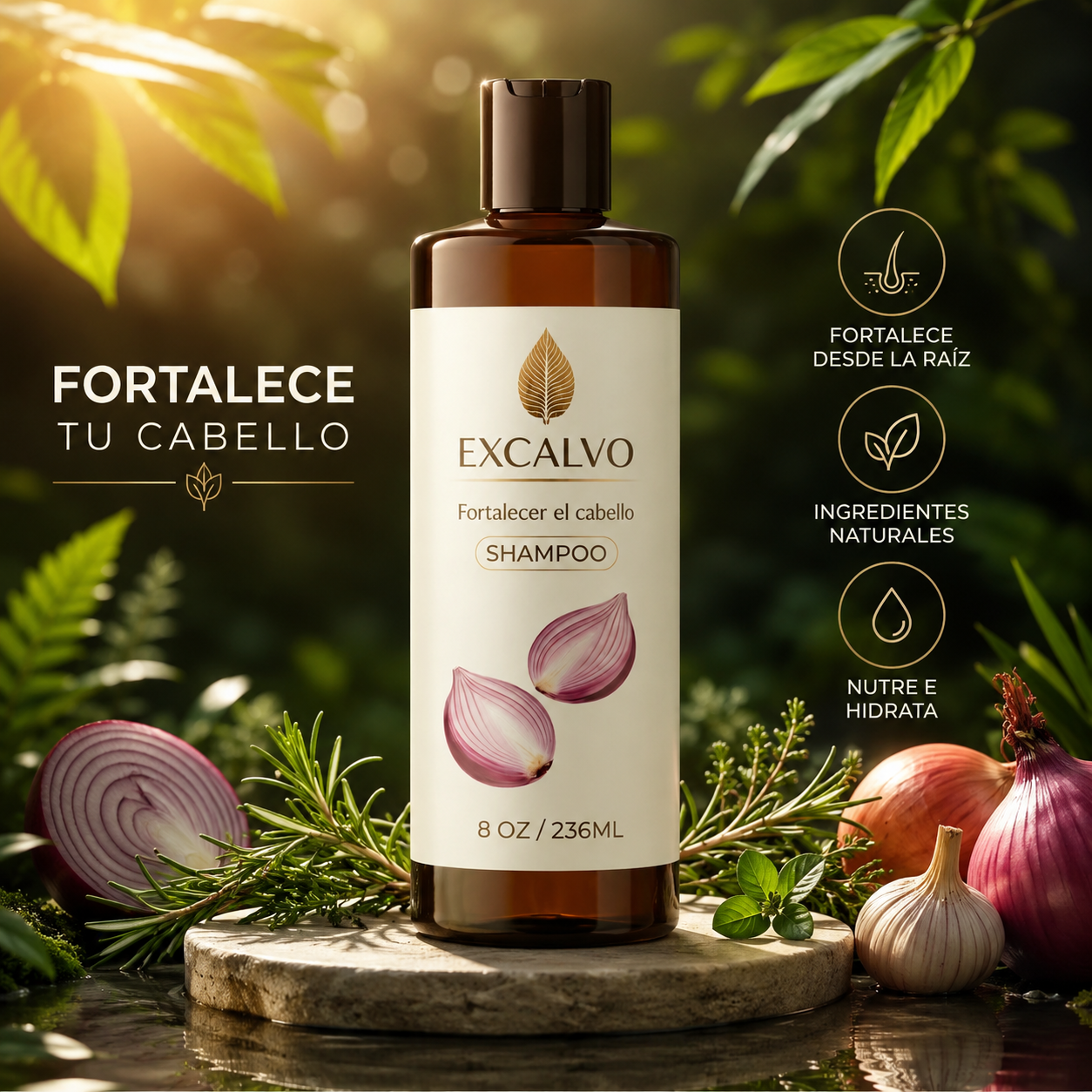 Shampoo Excalvo Regenera el Cabello