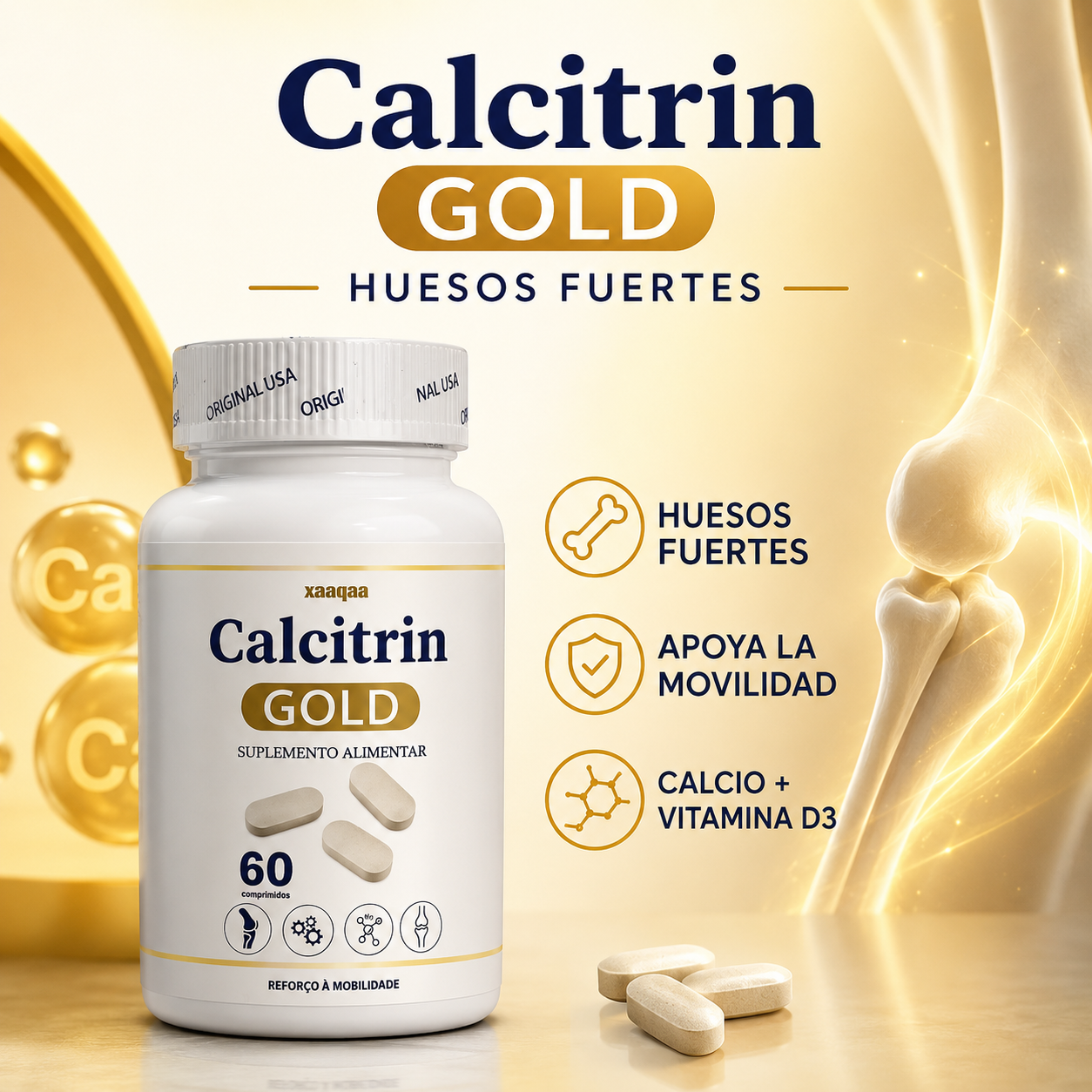 Calcitrin Gold Huesos Fuertes